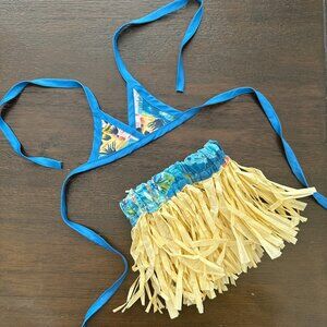 #PoshPets Hula Girl Halloween Costume